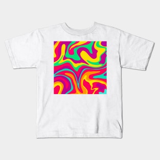 Psychedelic Colorful Design Kids T-Shirt
